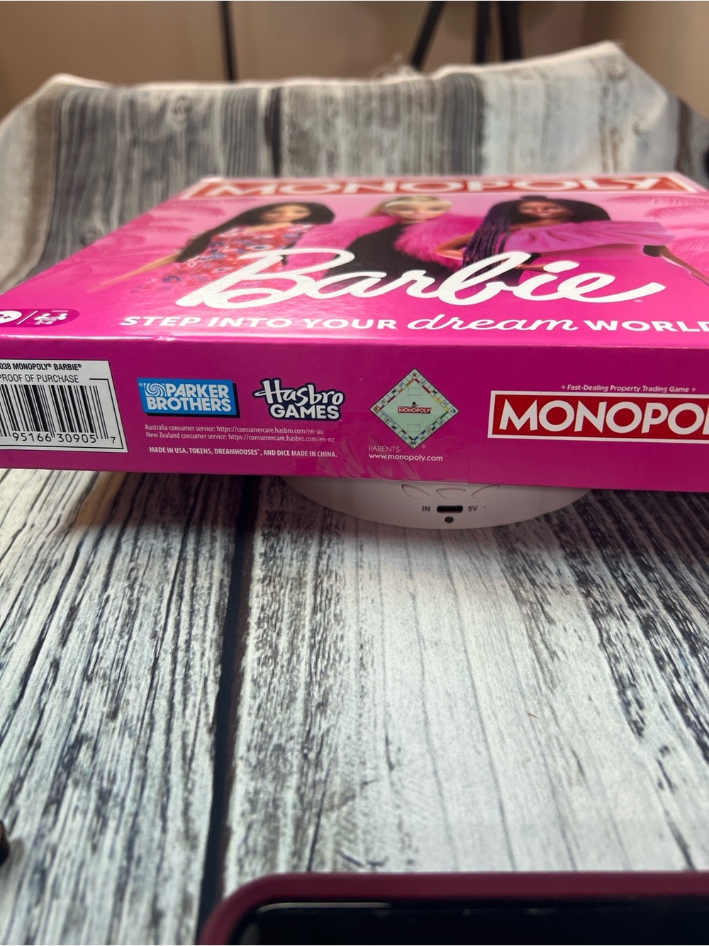 Monopoly Barbie Edition Board Game - Pink - Picture 4 of 4
